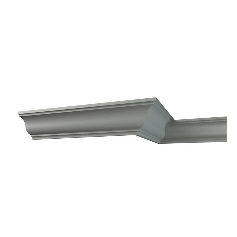 4 3/4"H x 4 3/4"P x 6 5/8"F x 96"L Valentina Crown Moulding - 1-Pack