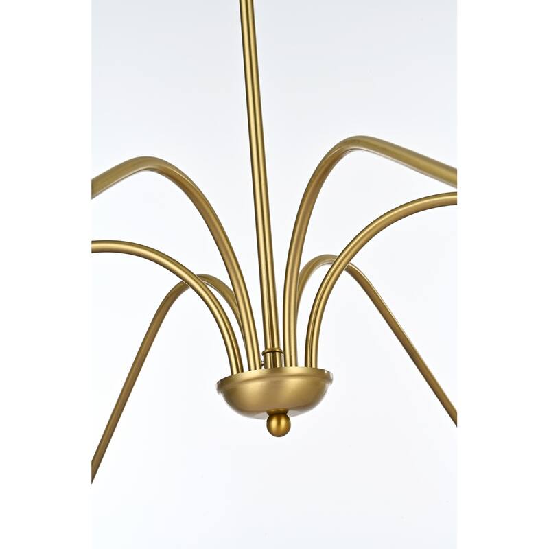 Elegant Lighting LD5056D60 Rohan 6 Light 60" Wide Taper Candle Style