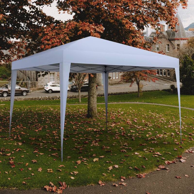 Ainfox 10 x 10 ft Pop up Canopy Tent Gazebo Party, Gazebo, Beach, Camping - White