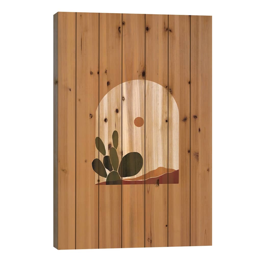 Desert Arch 2 Print On Wood by Bria Nicole - Multi-Color