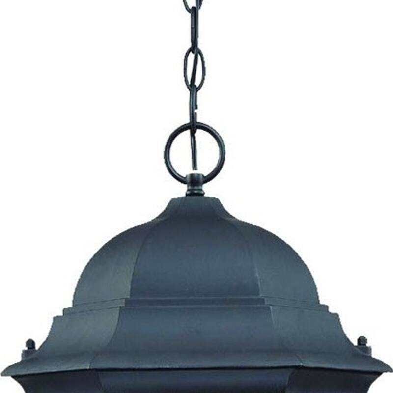 HomeRoots Telfair 3-Light Matte Black Hanging Light - 12.5' X '26' X '12.5