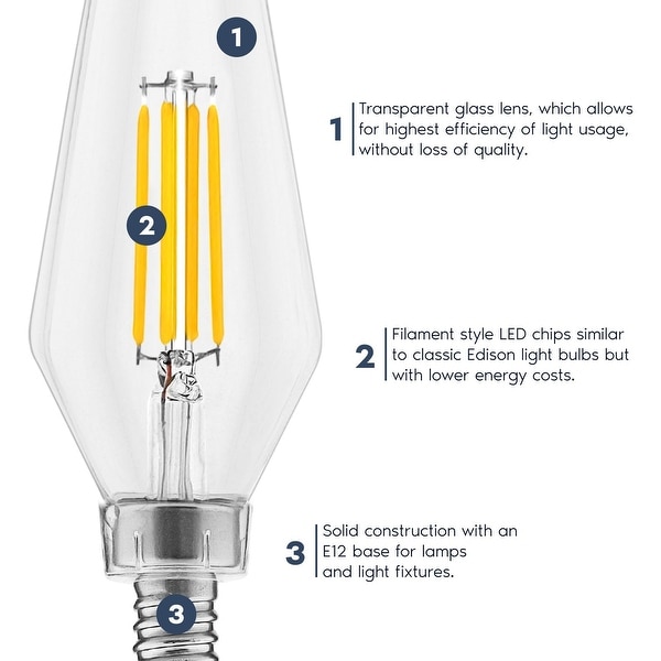60 watt candelabra edison bulbs on sale