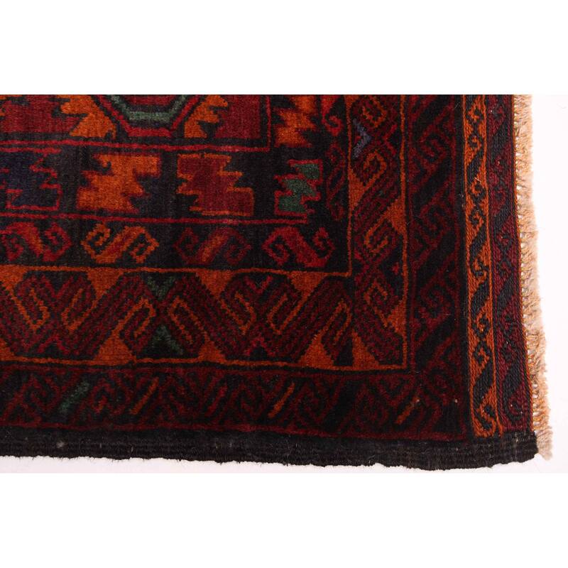 ECARPETGALLERY Hand-knotted Teimani Red Wool Rug - 3'10 x 6'3