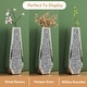 preview thumbnail 14 of 23, Glam Tall Crushed Diamond Floor Vase