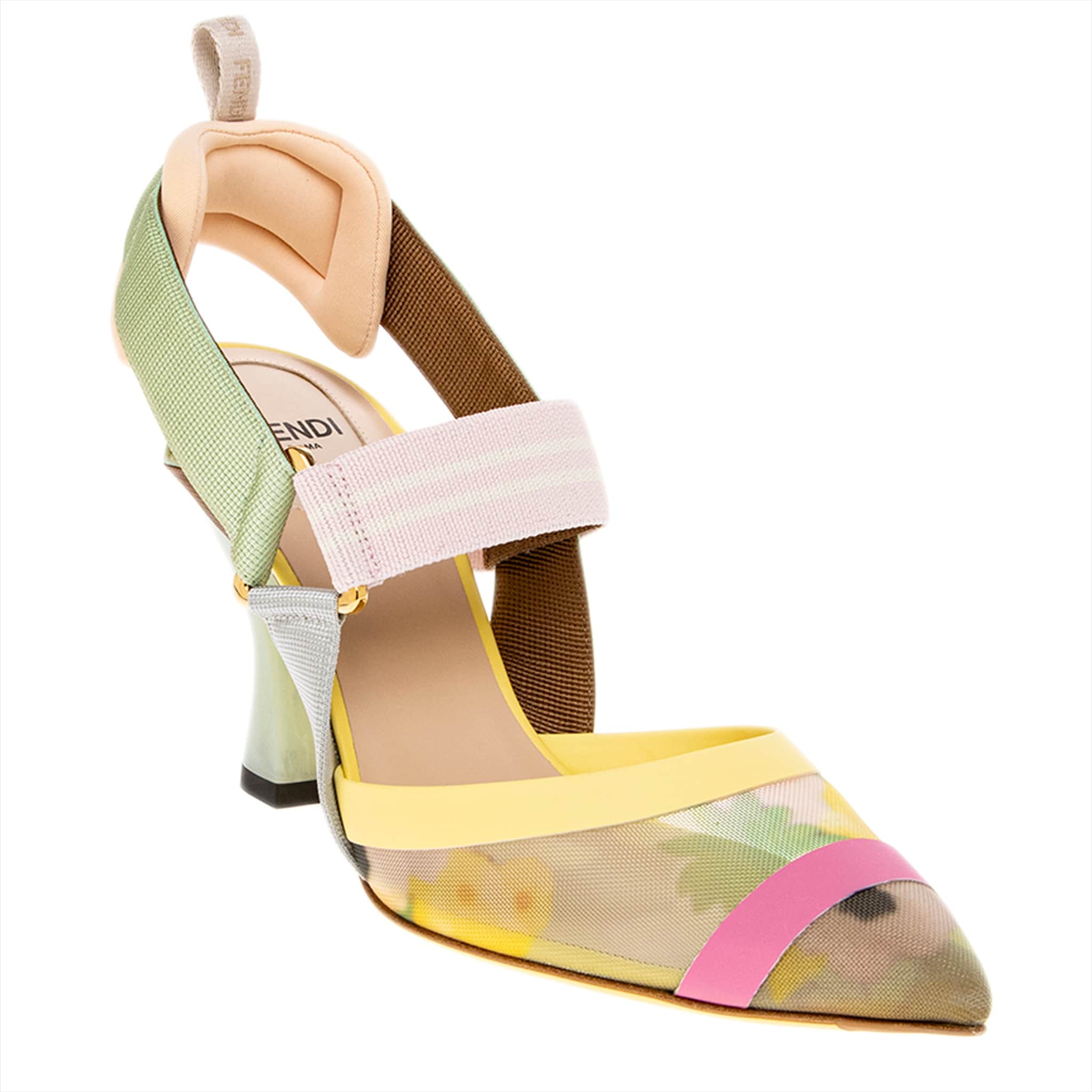 Fendi Colibri High-Heeled Slingbacks