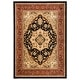 preview thumbnail 16 of 50, SAFAVIEH Lyndhurst Feryal Traditional Oriental Medallion Rug 6' x 6' Square - Black/Red