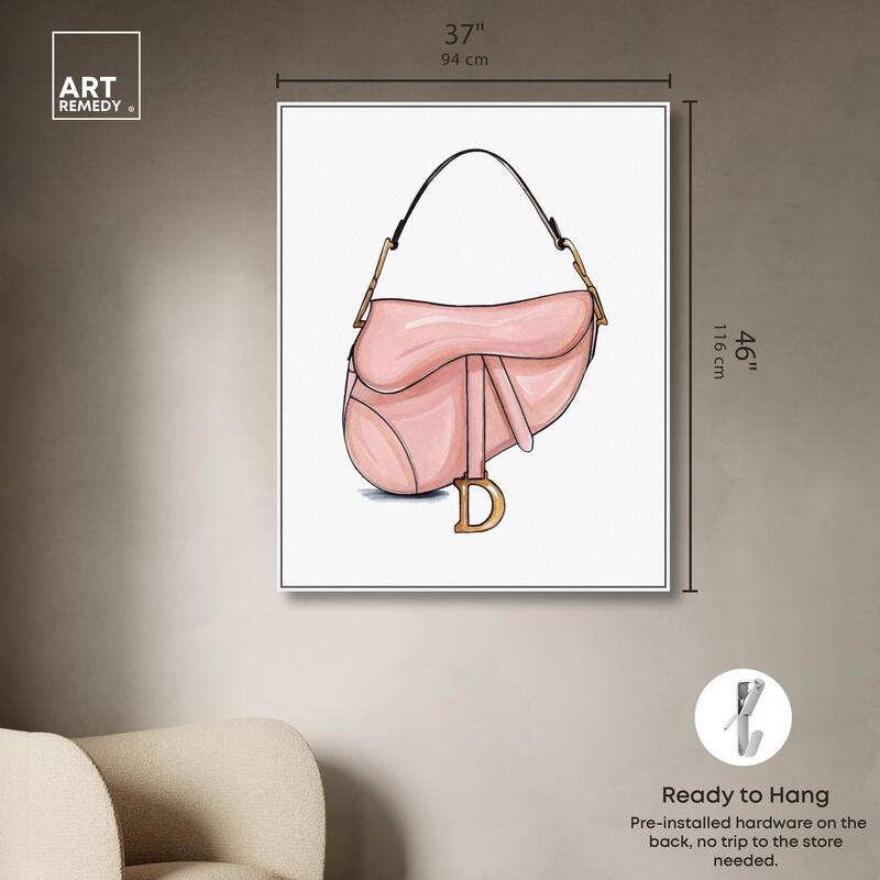 Doll Memories - Blush Pink Bag Canvas by Art Remedy