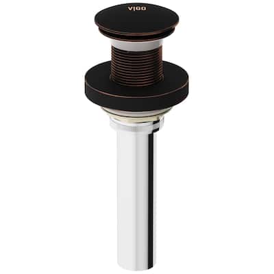 VIGO 1.75" W Vessel Bathroom Sink Pop-up Drain and Mounting Ring in Antique Rubbed Bronze