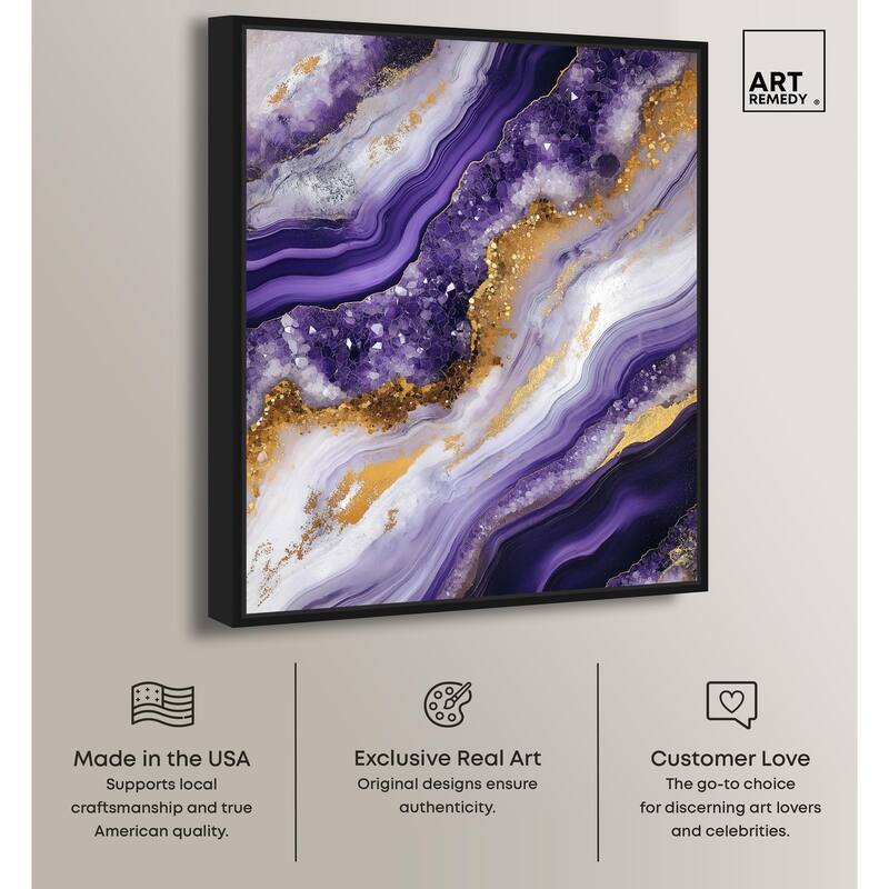 Gemstone Labyrinth I Canvas by Art Remedy