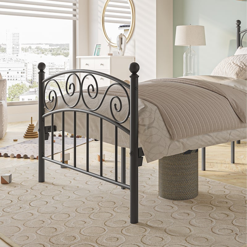 Bed Frame with Headboard and Footboard