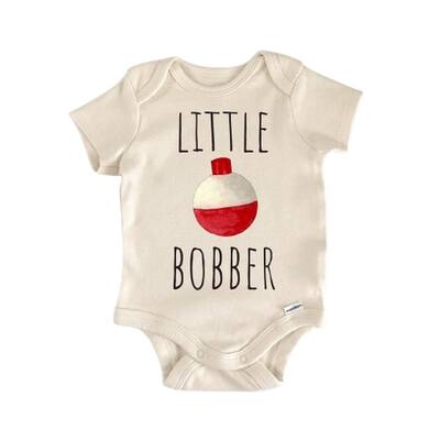 Little Bobber Fishing - Baby Boy Girl Clothes Infant Bodysuit Funny Cute Newborn