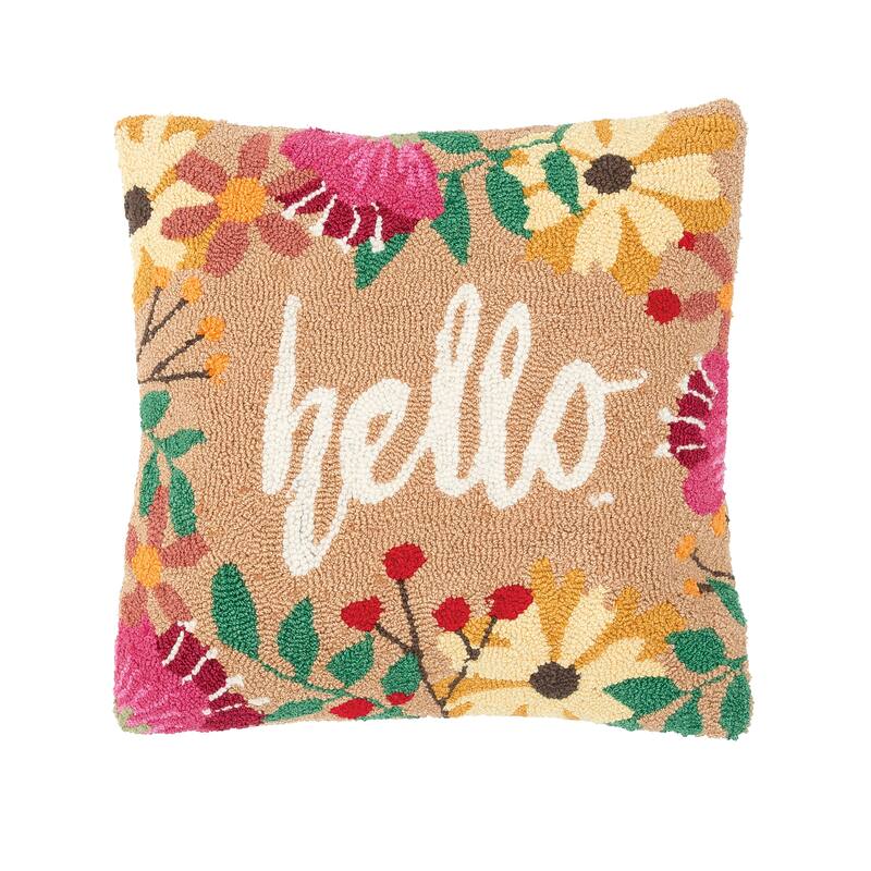 Hello Hooked Pillow Bed Bath & Beyond 36107641