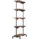 preview thumbnail 5 of 3, Uttermost Rhordyn 30" Wide Five Shelf Iron and Wood Utility Shelf
