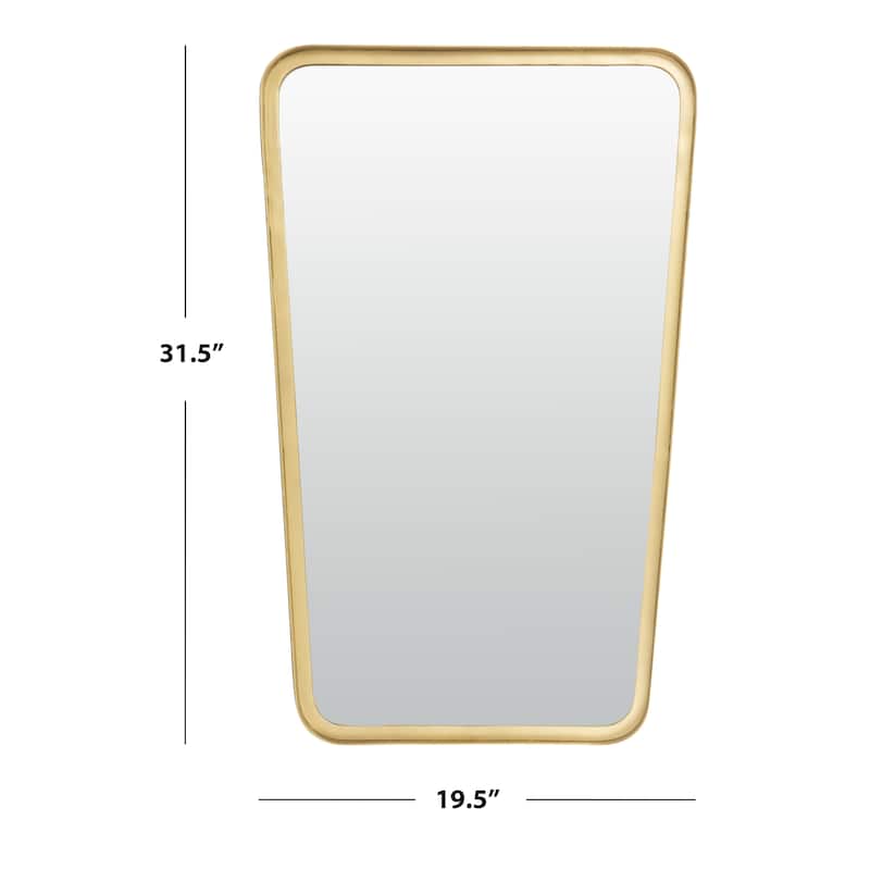 SAFAVIEH Brooklyn 20-inch Brass Vertical Mirror - 19.5" W x 2" L x 31.5" H - 20Wx2Dx32H