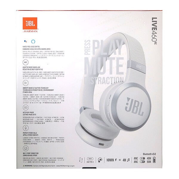 JBL LIVE 460NC ワイヤレスヘッドホン ホワイト 楽天市場】JBL ノイズキャンセリング ワイヤレスヘッドホン LIVE