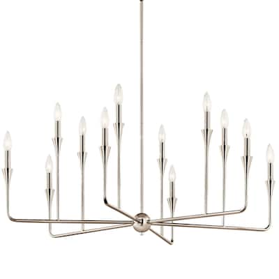 Kichler 52692 Alvaro 12 Light 40" Wide Taper Candle Style Chandelier