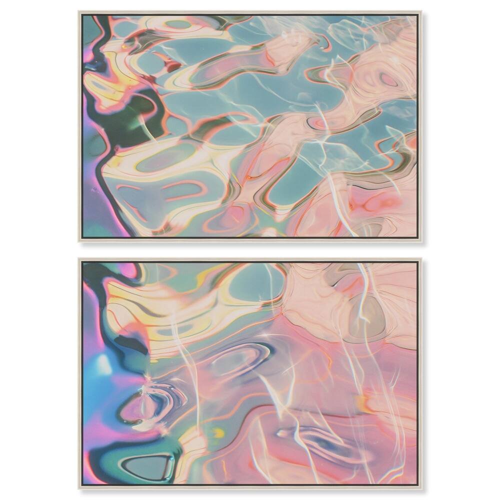 Metallic Drift I Canvas Set of 2 by Art Remedy