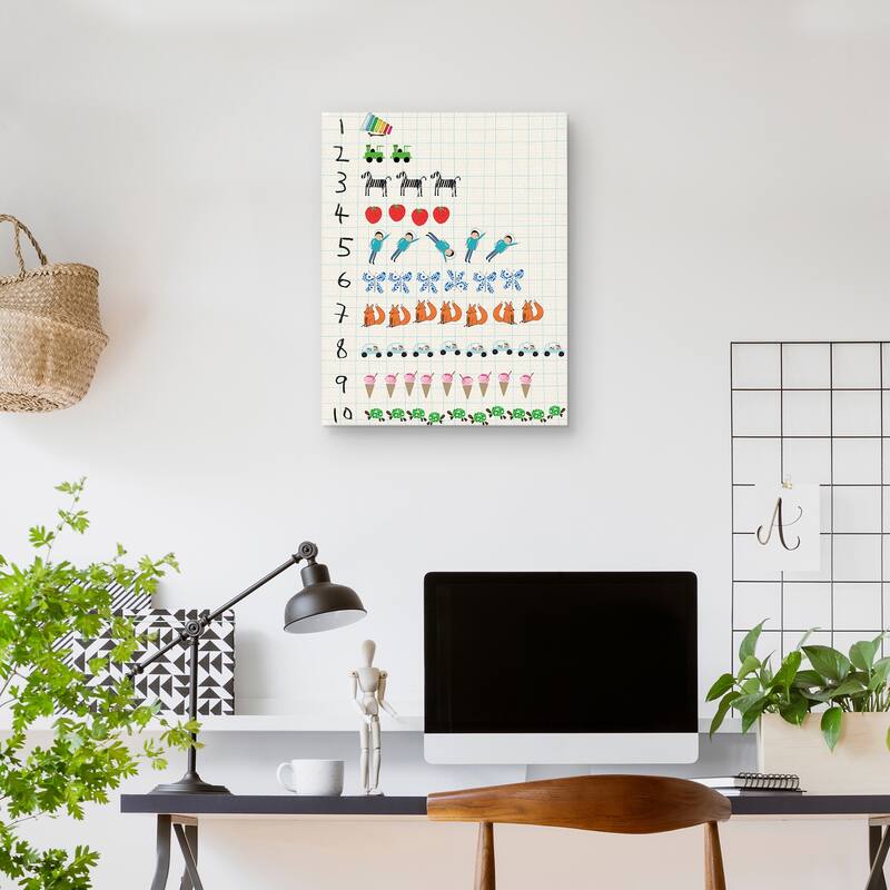 Nifty Numbers Count by Lisa Stickley Canvas Art Print