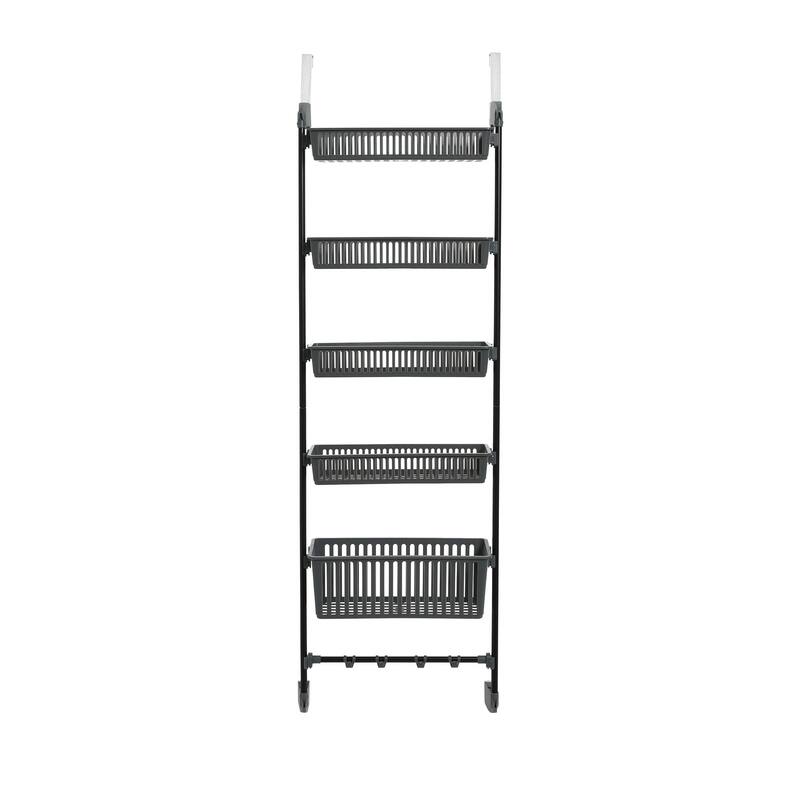 Household Essentials Over the Door Basket Storage Rack - 5 Basket