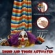 preview thumbnail 4 of 8, 3.8' Outdoor Halloween Animatronic Hanging Clown Corpse, Sound and Motion Activated Animated Prop