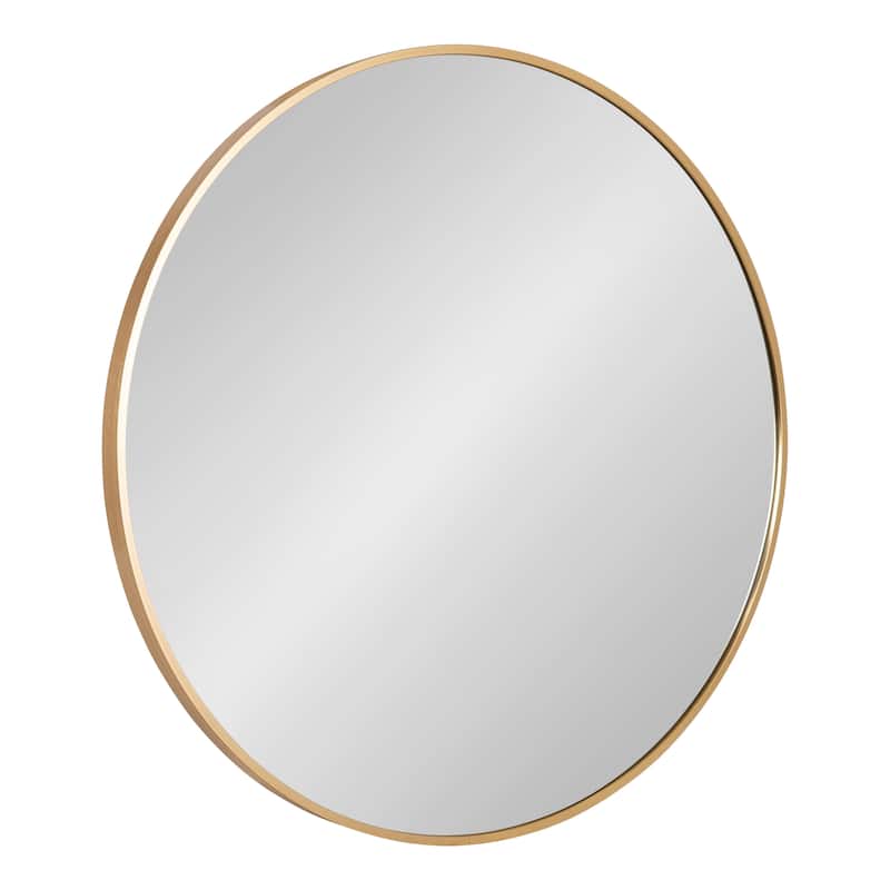Kate and Laurel Zayda Metal Round Mirror