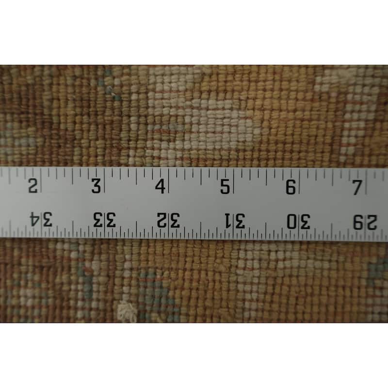 Hand Knotted Oriental 100% Wool Carpet Traditional All-Over Brown Ziegler Area Rug - 2' 11'' X 1' 11''