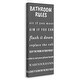 preview thumbnail 2 of 12, Stupell Bathroom Rules Leave It Clean Canvas Wall Art Design By Julia Frost