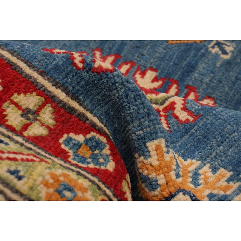 ECARPETGALLERY Hand-knotted Finest Ghazni Blue Wool Rug - 5'11 x 8'8
