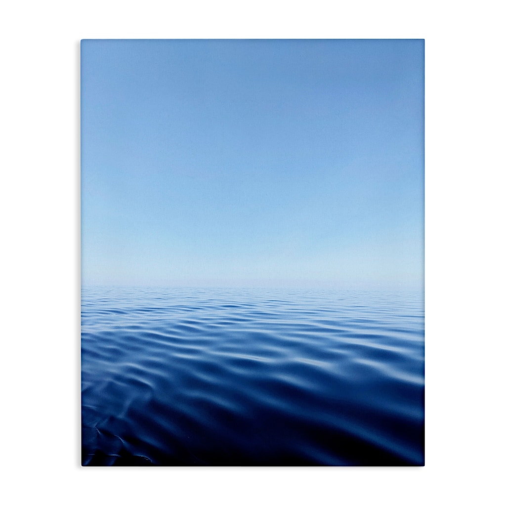 Stupell Cool Blue Ocean Ripples Canvas Wall Art Design By Kali Wilson