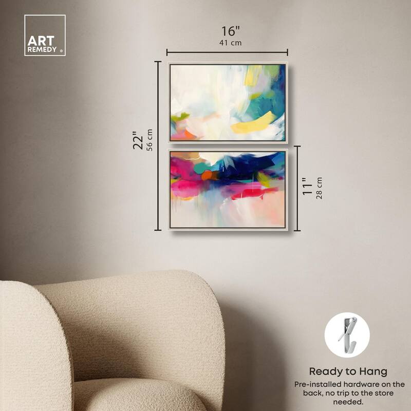 Riot of Color III Canvas Set of 2 by Art Remedy