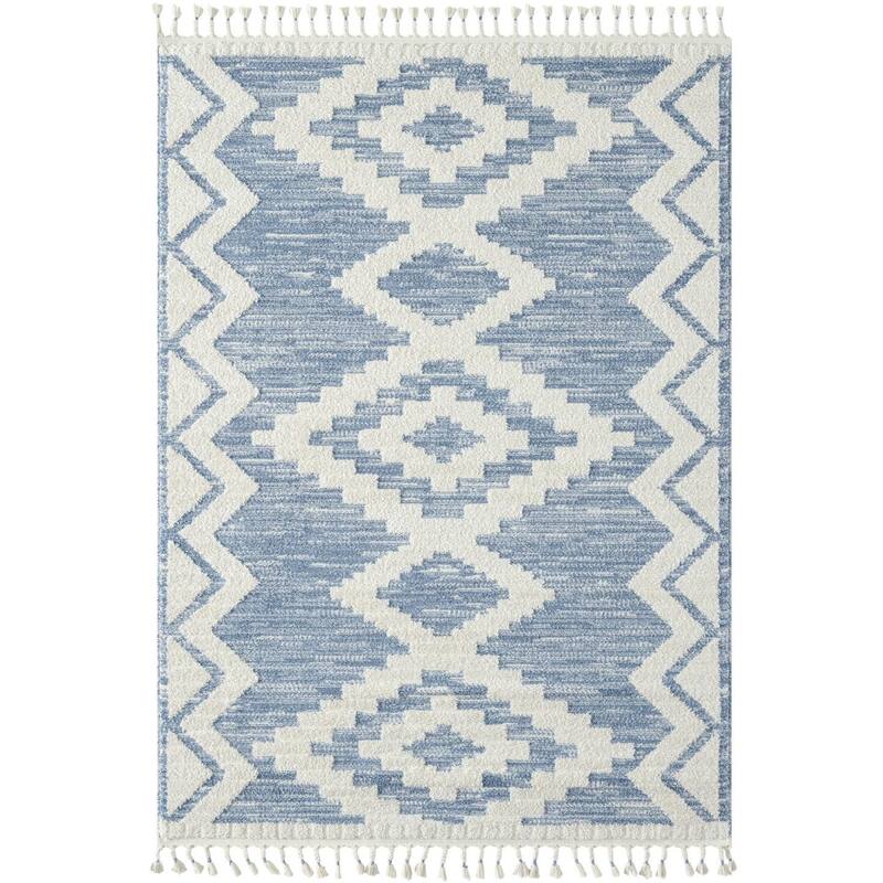 Luxe Weavers South Western Geometric Diamond Area Rug, Indoor Fringe Carpet