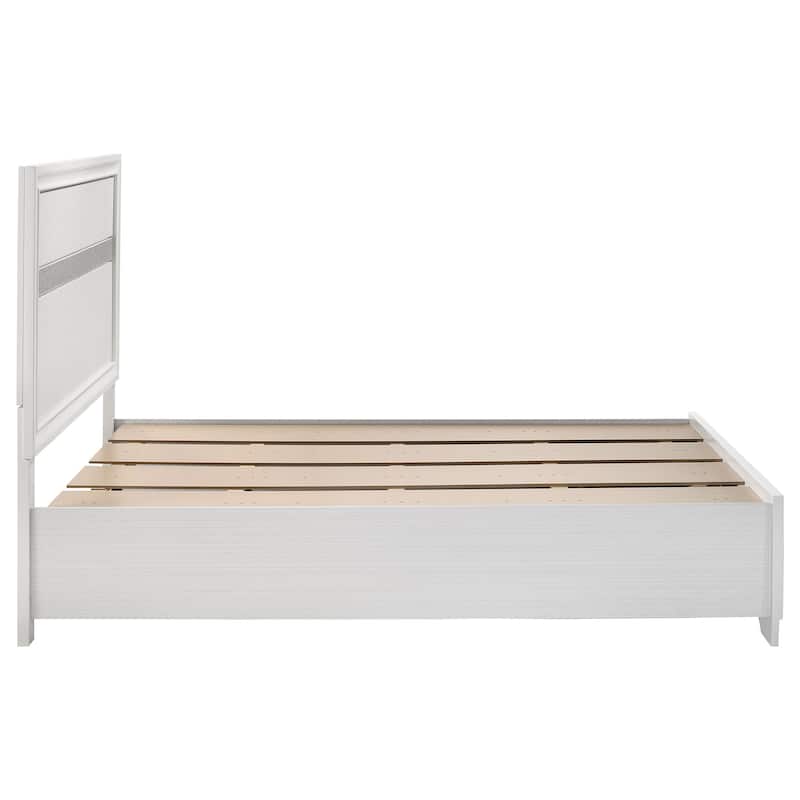 Miranda Contemporary Wood Storage Panel Bed