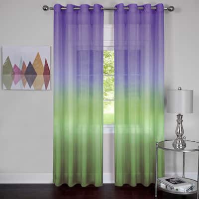 Achim Rainbow Ombre Grommet Top Curtain Panel