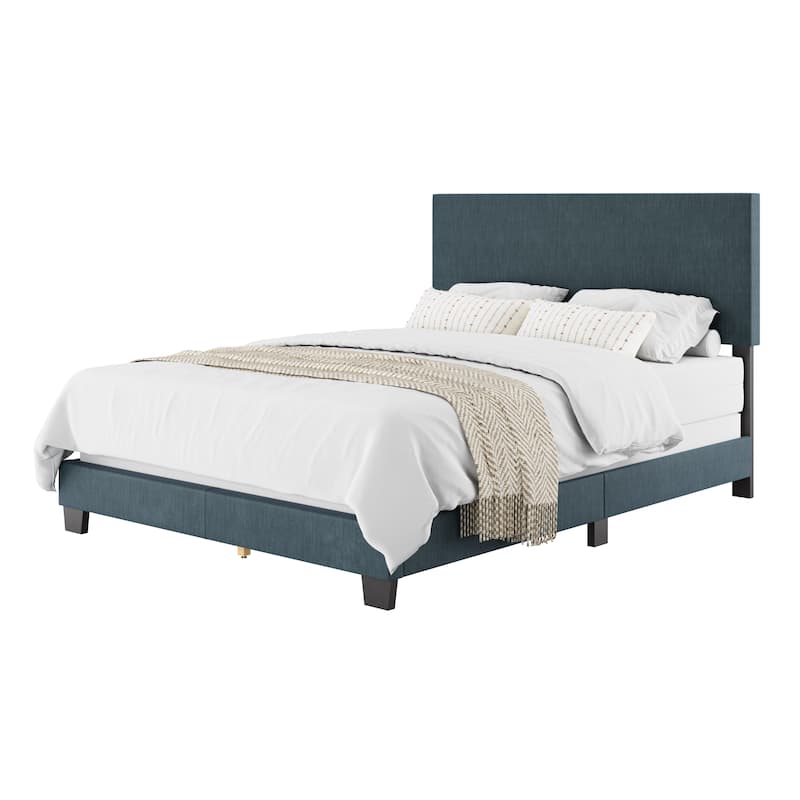 Celeste Modern Upholstered Bed, Box Spring Required