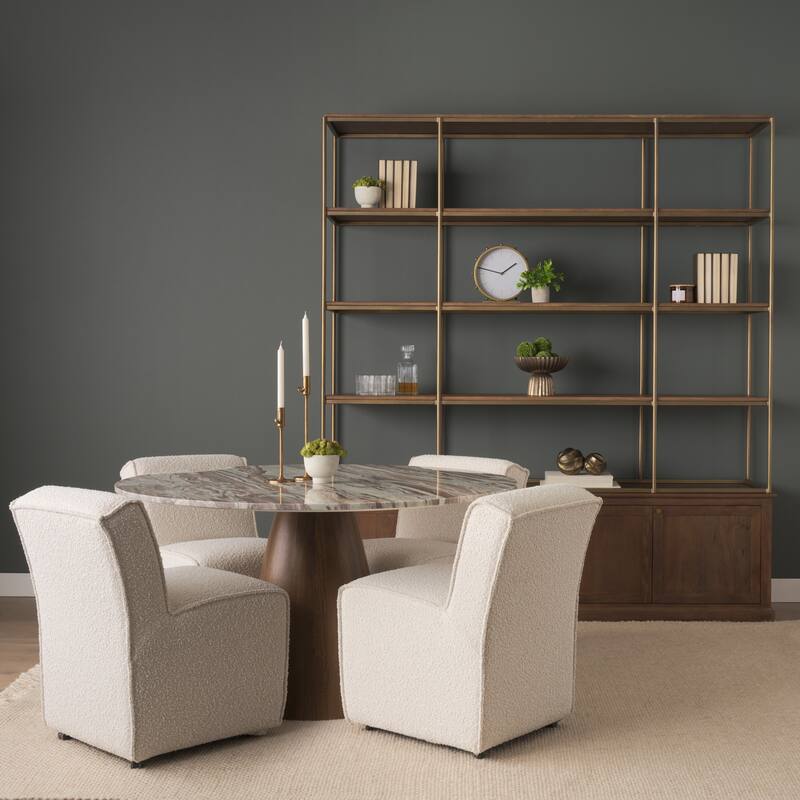 Ciaran Smooth Fluted Matte Black Metal Decorative Bowl