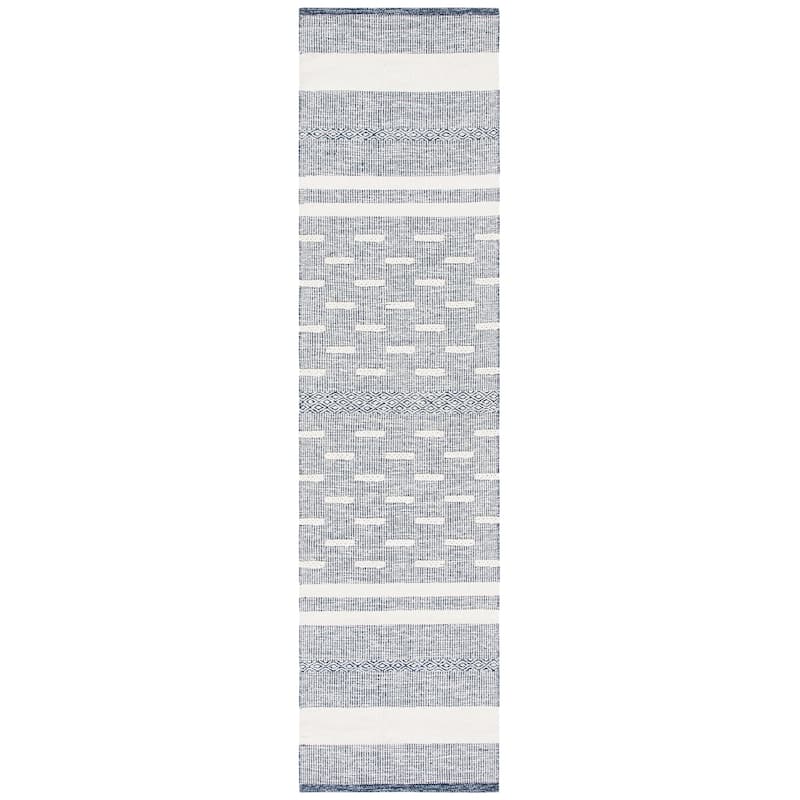 SAFAVIEH Handmade Striped Kilim Kenisha Modern Cotton Rug