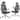 SIHOO M59AS Ergonomic Office Chair, High Back, Mesh, 3D Flip Armrests, 300lb - N/A