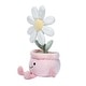 preview thumbnail 3 of 3, Lambs & Ivy Daisy Dreams Poseable Flower Pot Plush Stuffed Animal Toy - 11 Inch