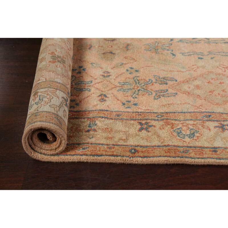 Traditional Floral Agra Oriental Area Rug Hand-knotted Wool Carpet - 3'11" x 6'2"