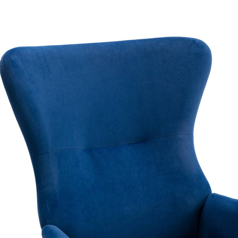 Rocking Chair With High Backrest And Armrests