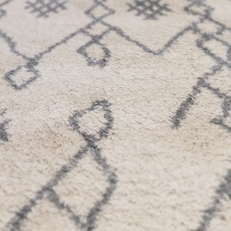 Geometric Stain Resistant Soft Area Rug