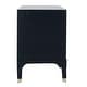preview thumbnail 4 of 5, SAFAVIEH Lorna Navy 3-drawer Night Stand