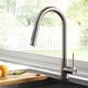 preview thumbnail 83 of 149, Kraus 2-Function 1-Handle 1-Hole Pulldown Sprayer Brass Kitchen Faucet KPF-3104 - 16 1/4" Height (Oletto collection) - SFS - Spot Free Stainless Steel