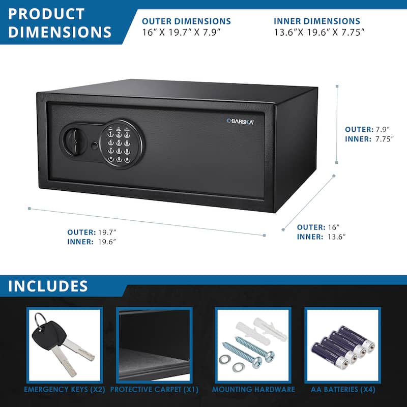 1.2 Cu Ft Digital Keypad Security Safe