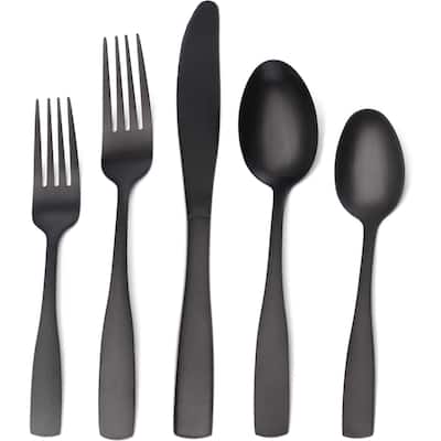 Satin Finish 40-Piece Stainless Steel Flatware set for 8