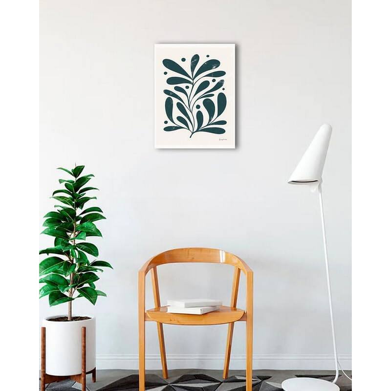 Simple Botanical III Framed Poster - 18 x 24 Inch - White