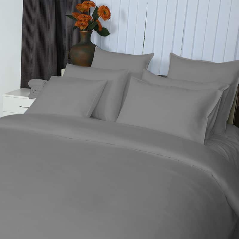 Just Linen 400 TC 100% Egyptian Cotton Sateen, Solid Colours, Queen ...