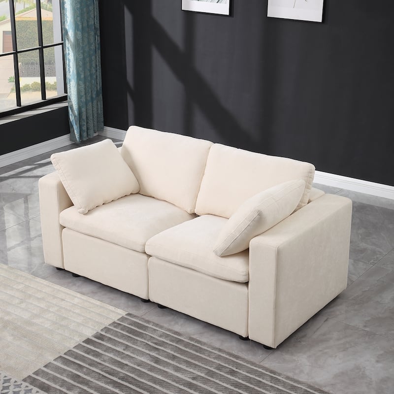 Modular Sectional Sofa, Convertible U Shaped Sofa Couch, Modular Sectionals with Ottomans
