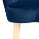 preview thumbnail 21 of 64, HULALA HOME Morden Scalloped Velvet Arm Chair with Tufted Back