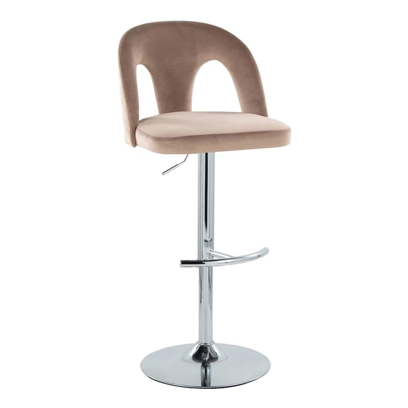 Ava Upholstered Adjustable Barstool - Set of 2